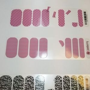 Jamberry Nail Wraps - Orchid Polka Partial